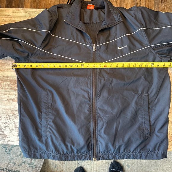 Nike XL Vintage The Athletic Dept Zip Windbreaker Track Jacket Streetwear Navy - Picture 9 of 16